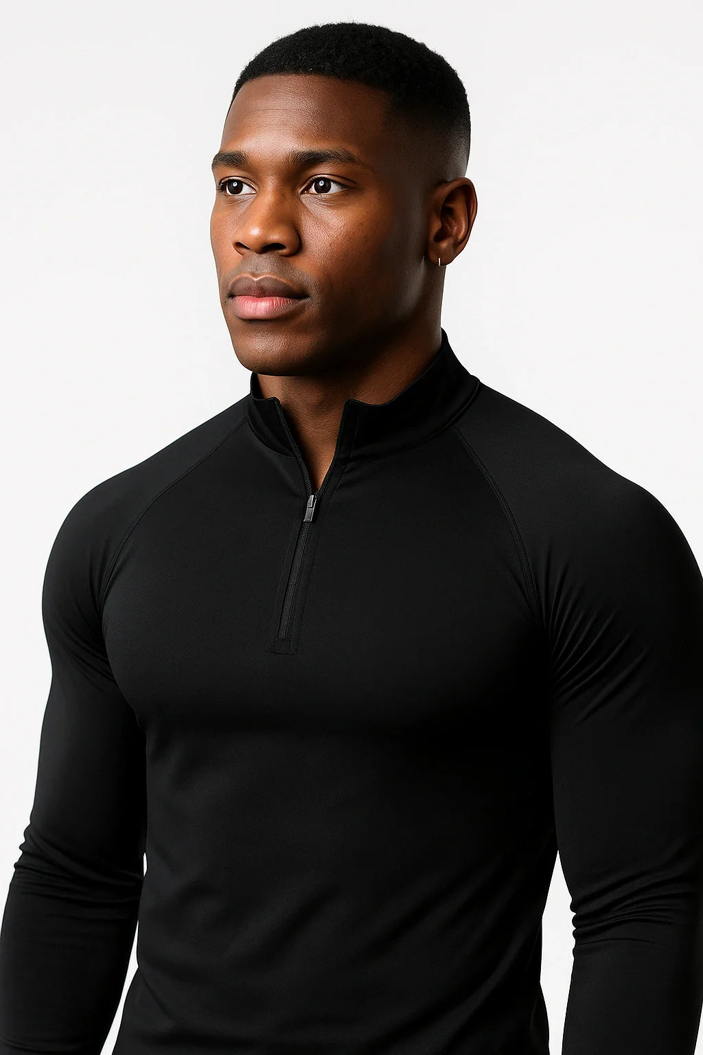 Nazzar Fit Men’s High‑Neck Casual Sports Shirt
