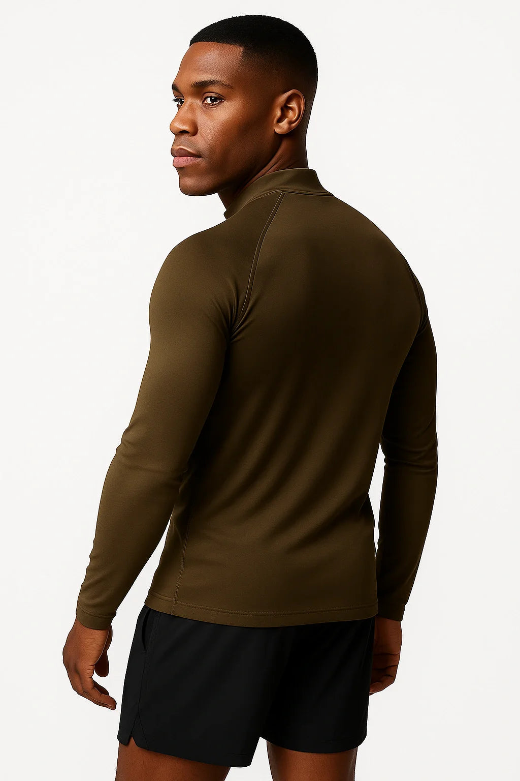 Nazzar Fit Men’s High‑Neck Casual Sports Shirt