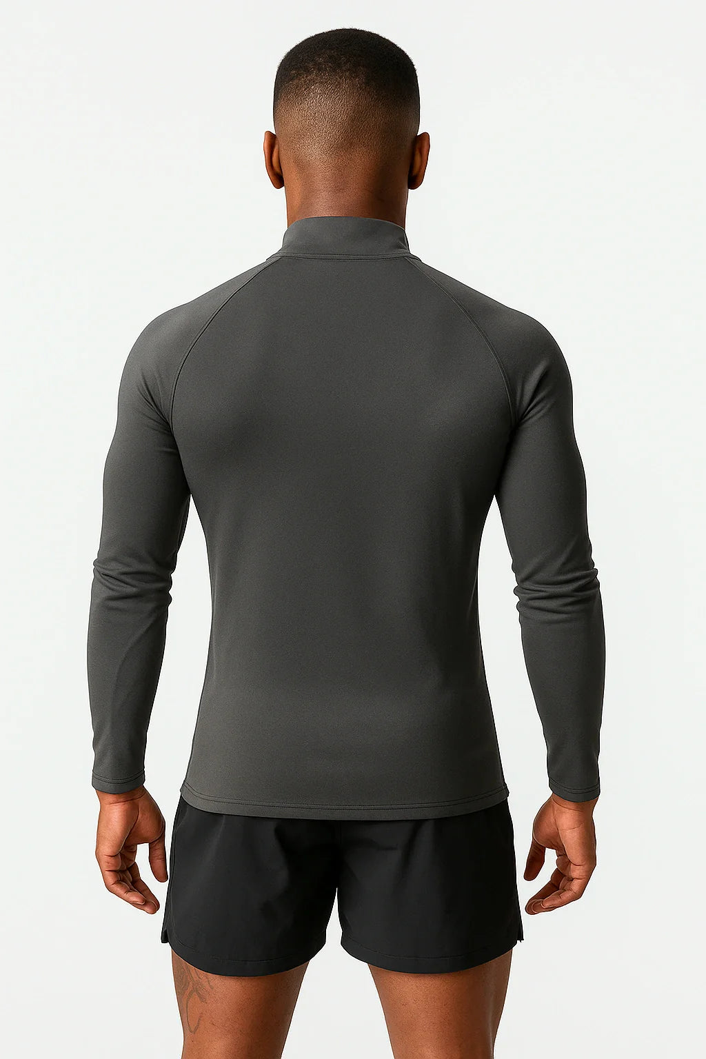 Nazzar Fit Men’s High‑Neck Casual Sports Shirt