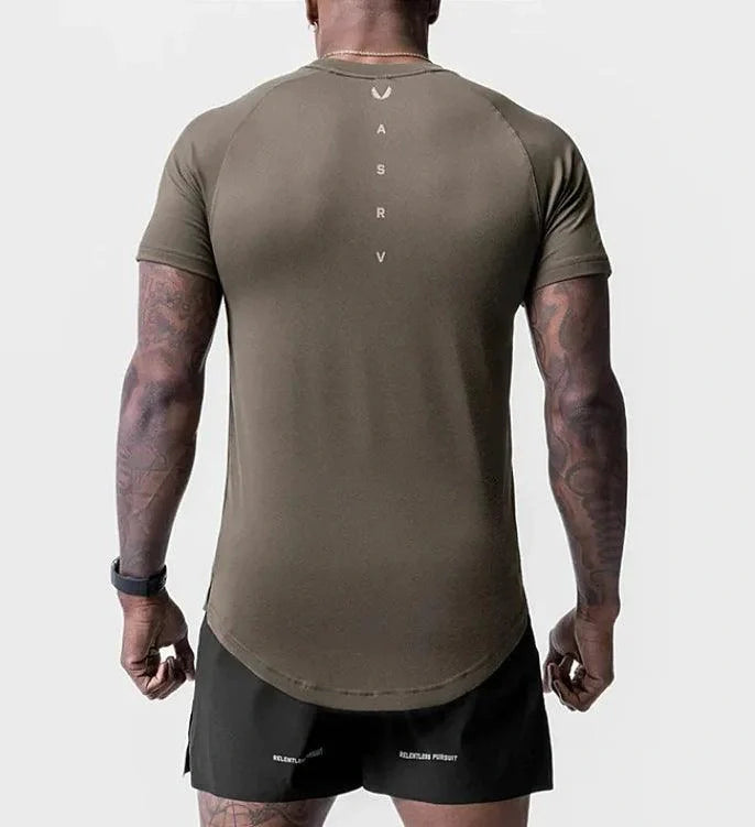 Nazzar Fit Men’s Minimalist Dry‑Fit Gym Shirt