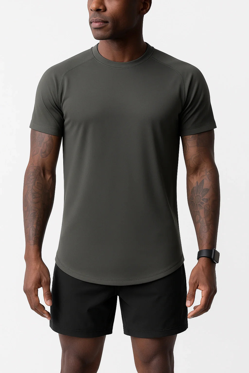 Nazzar Fit Men’s Minimalist Dry‑Fit Gym Shirt