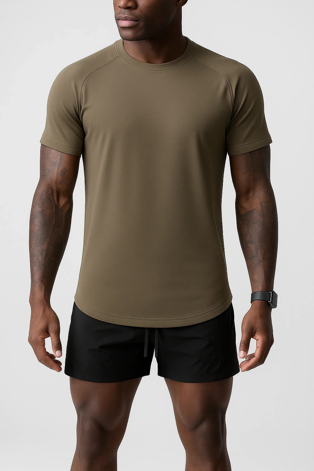 Nazzar Fit Men’s Minimalist Dry‑Fit Gym Shirt