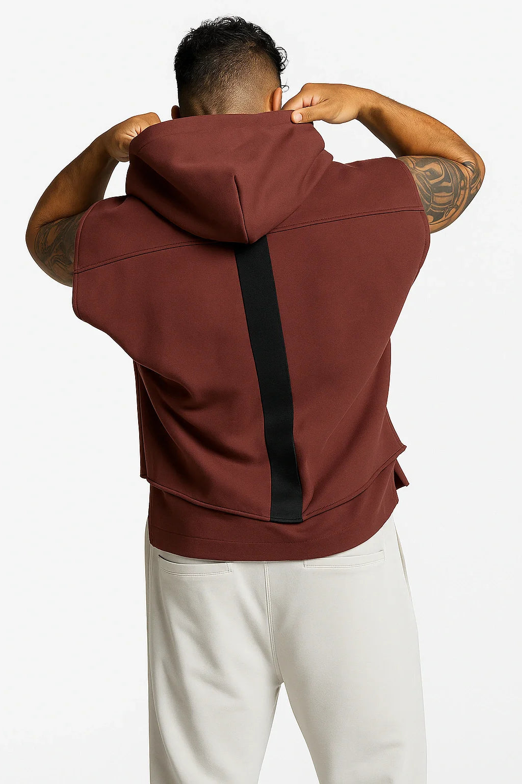 Nazzar Fit Premium 2‑in‑1 Hooded Tank T‑Shirt