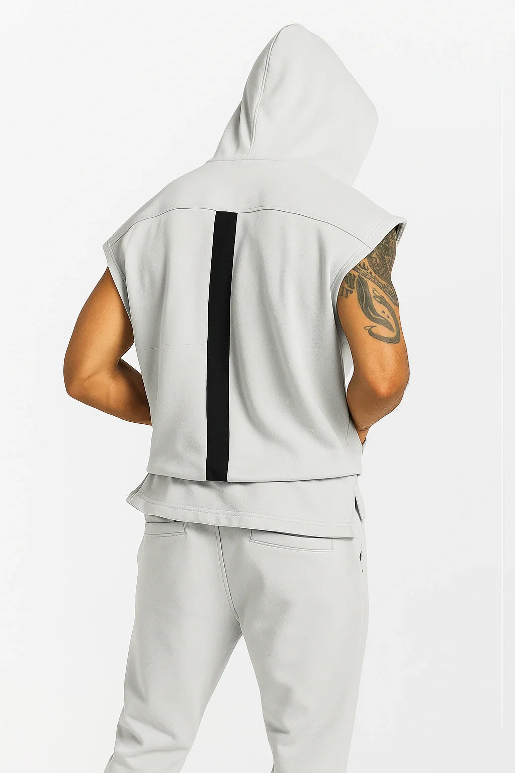 Nazzar Fit Premium 2‑in‑1 Hooded Tank T‑Shirt