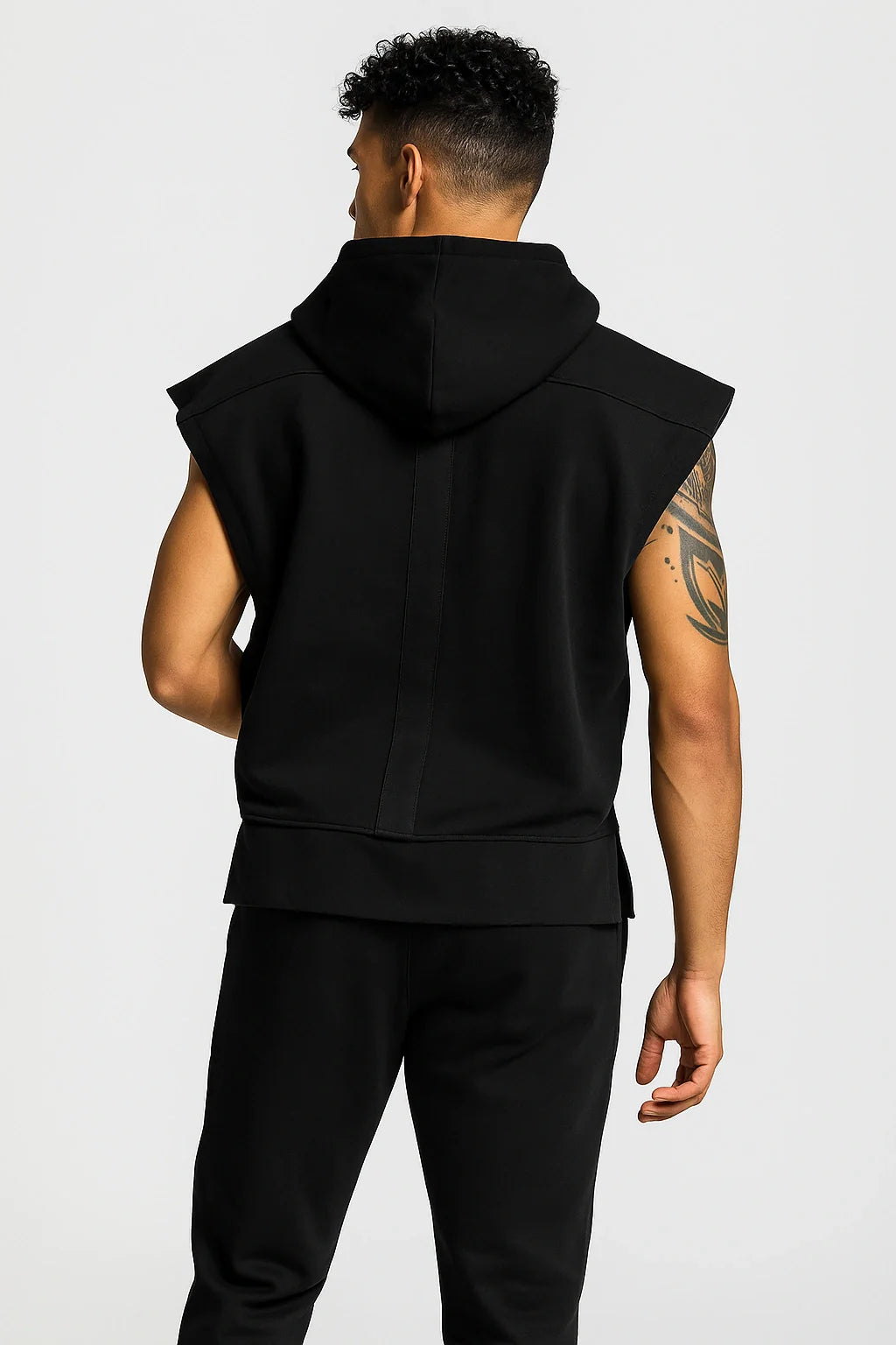 Nazzar Fit Premium 2‑in‑1 Hooded Tank T‑Shirt