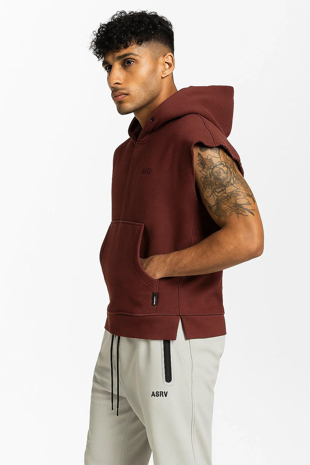 Nazzar Fit Premium 2‑in‑1 Hooded Tank T‑Shirt