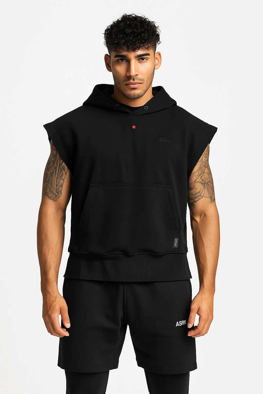 Nazzar Fit Premium 2‑in‑1 Hooded Tank T‑Shirt