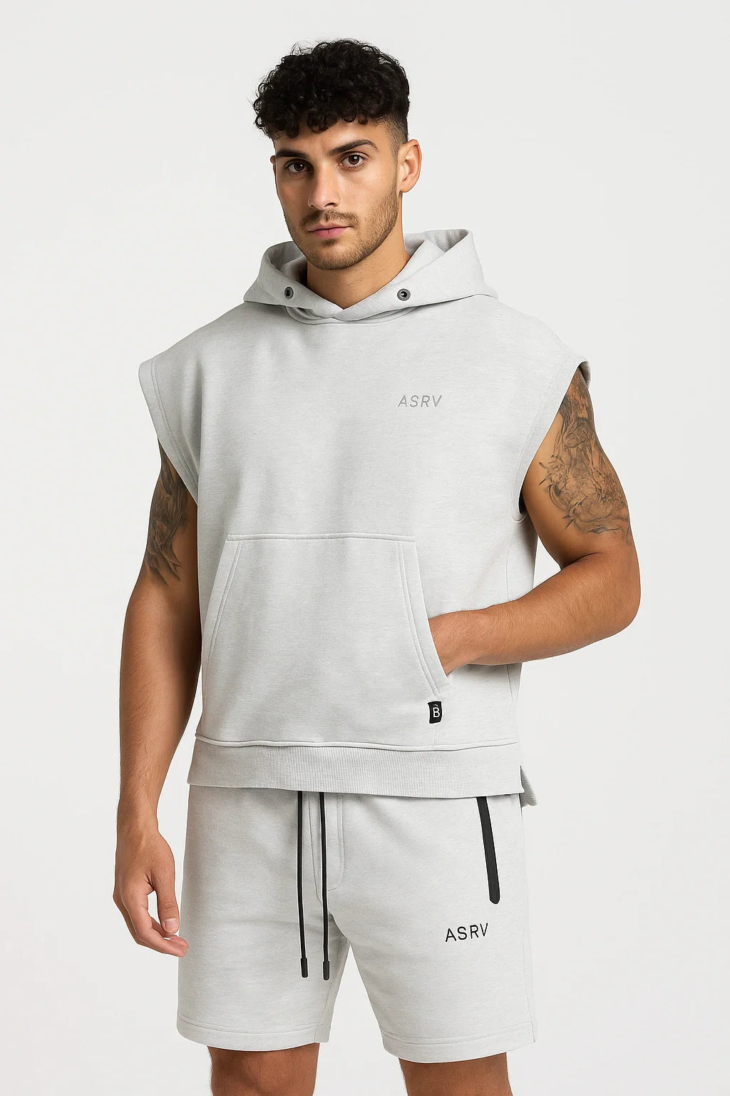 Nazzar Fit Premium 2‑in‑1 Hooded Tank T‑Shirt