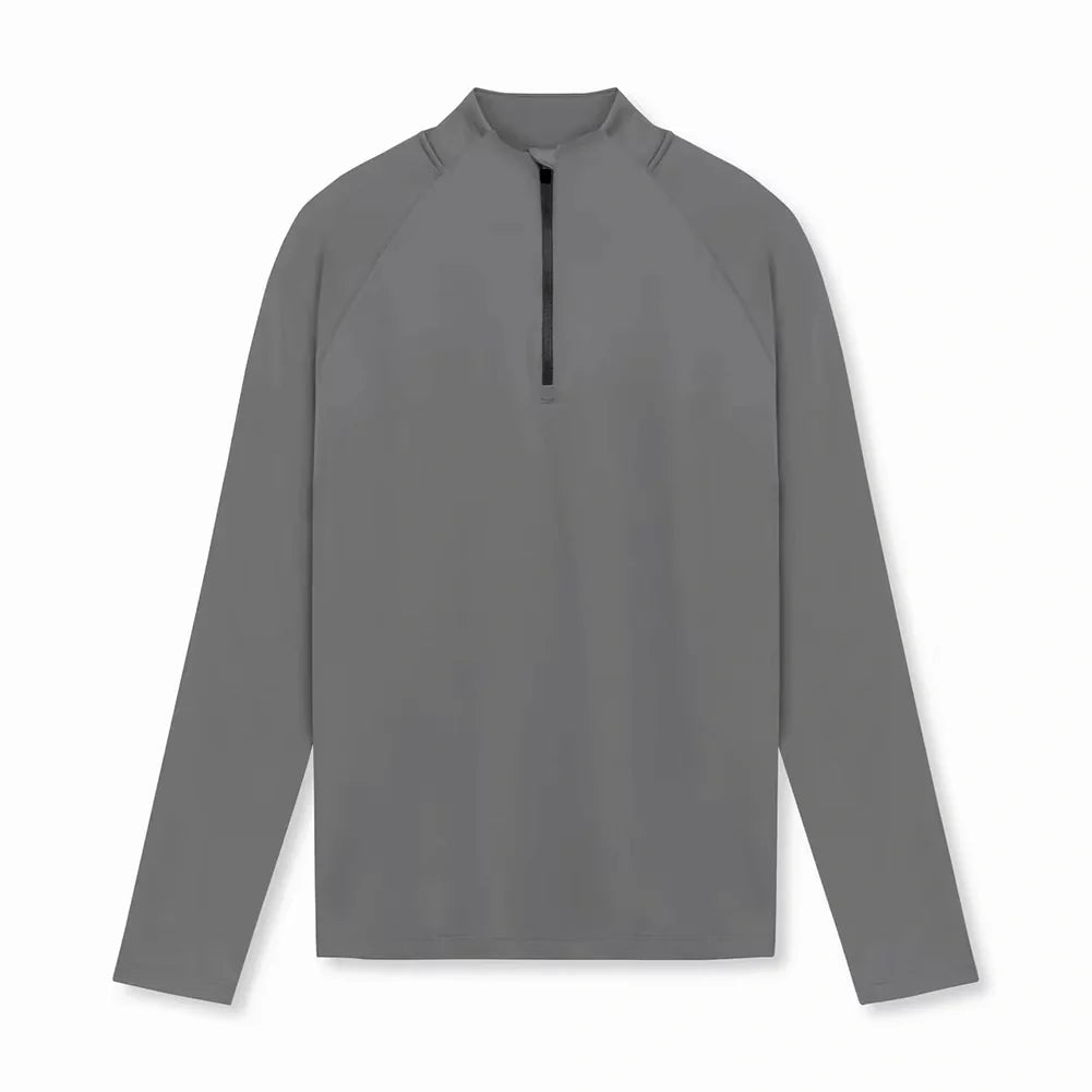 Nazzar Fit Men’s High‑Neck Casual Sports Shirt