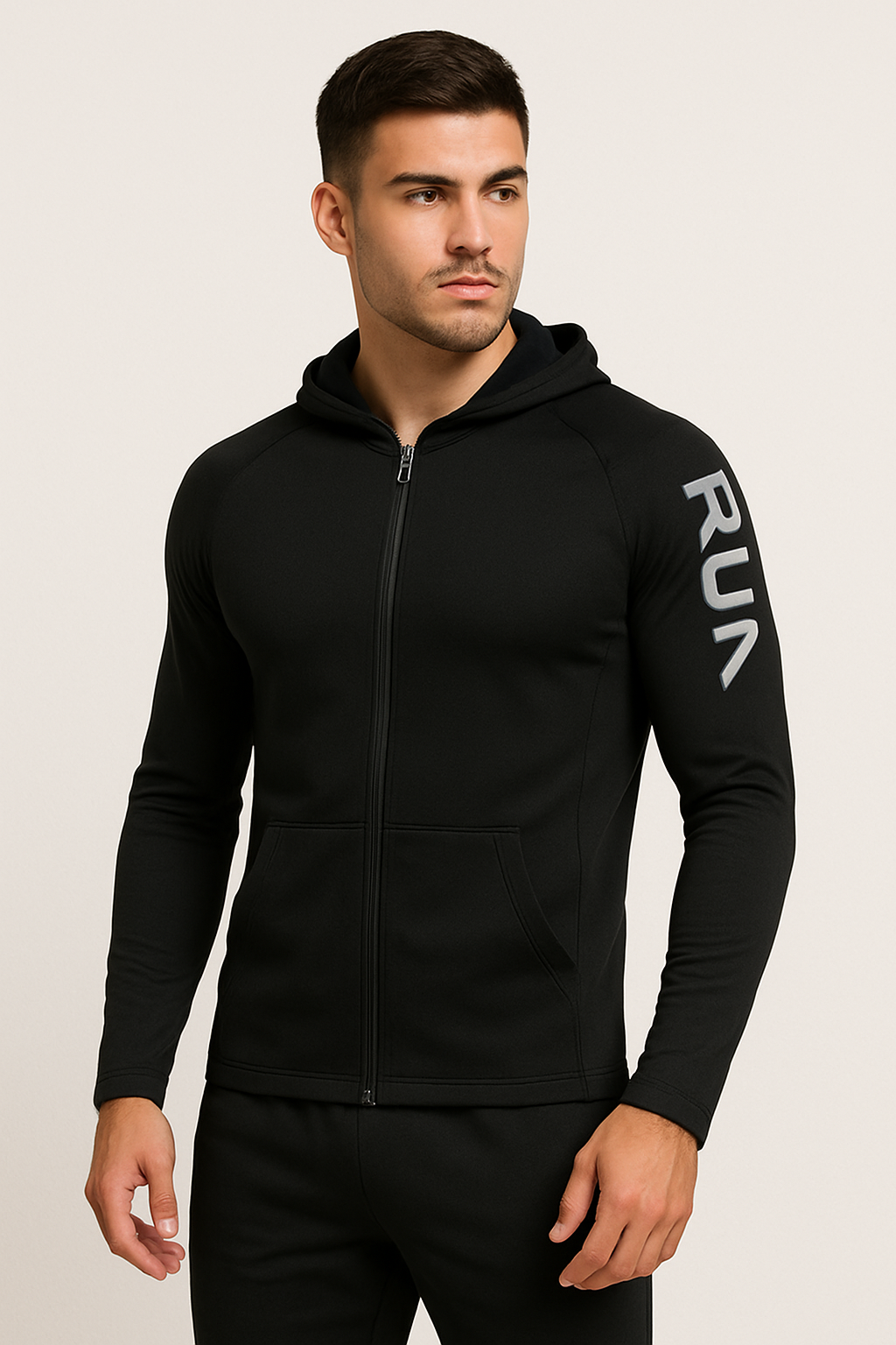 Nazzar Fit Men’s Reflective Breathable Hooded Sports Jacket