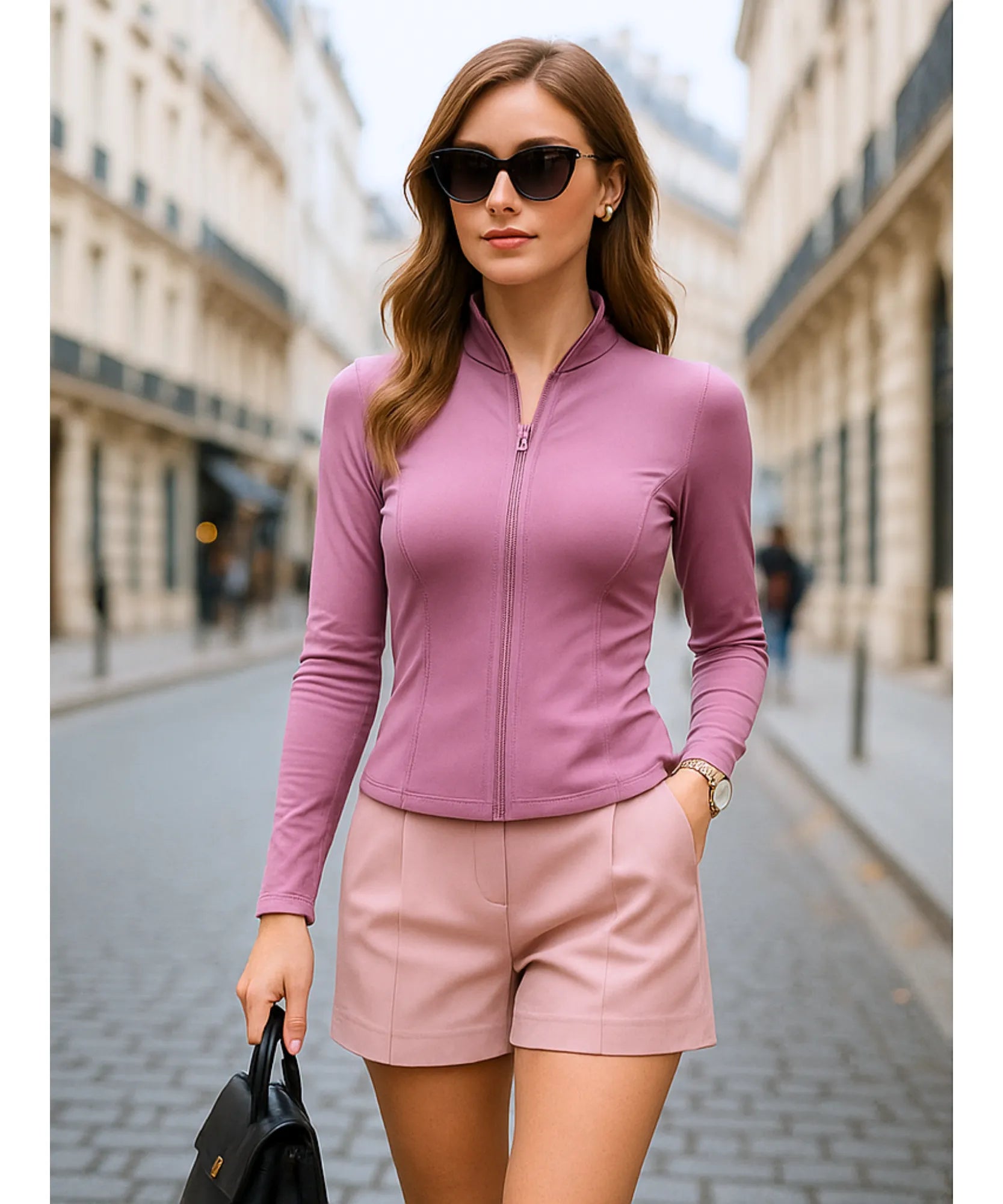 Nazzar Fit Women’s Dri‑Fit Breathable Sports Jacket