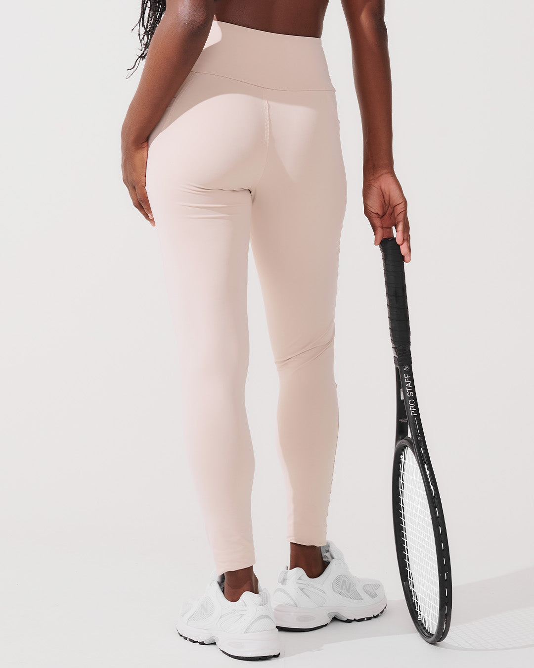 Nazzar Fit Beige Compression Leggings with Lining