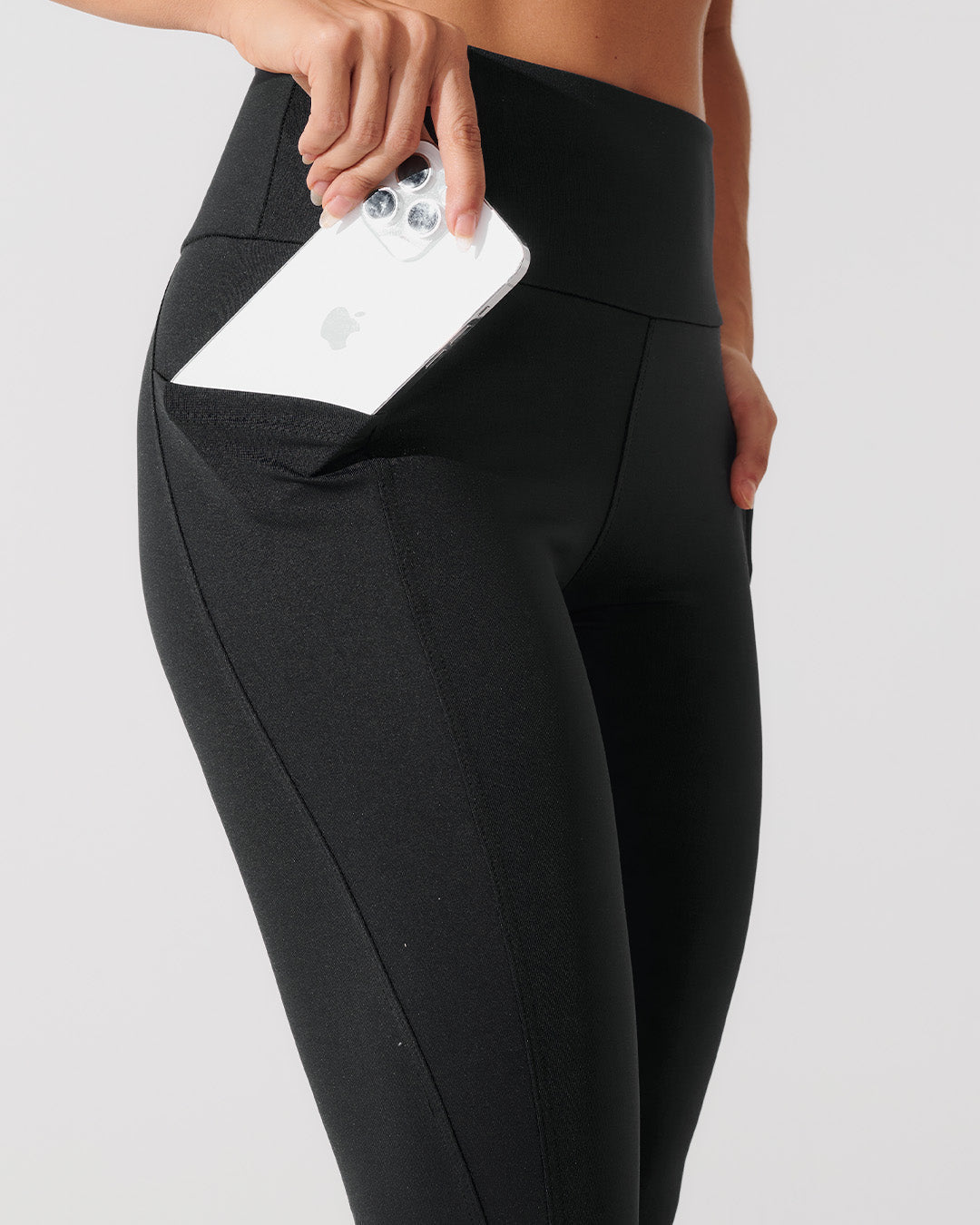 Nazzar Fit Black Compression Leggings with Lining