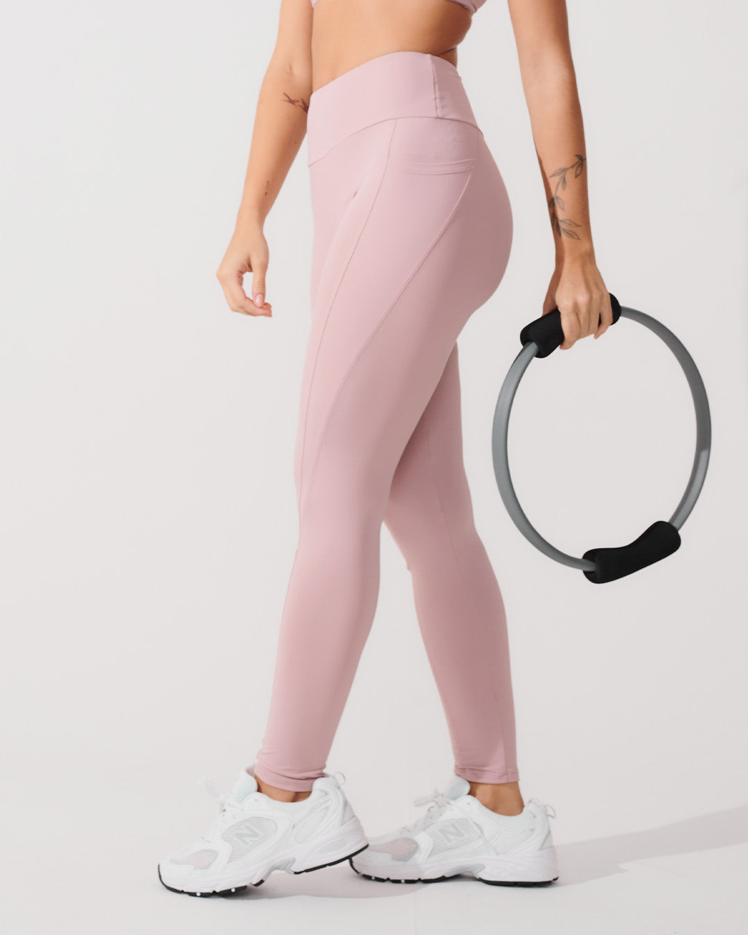 Nazzar Fit Rose Compression Leggings with Lining