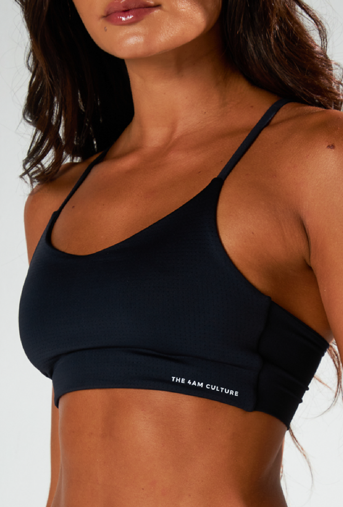 Nazzar Fit Superlight Dry Dark Coffee Crop Top