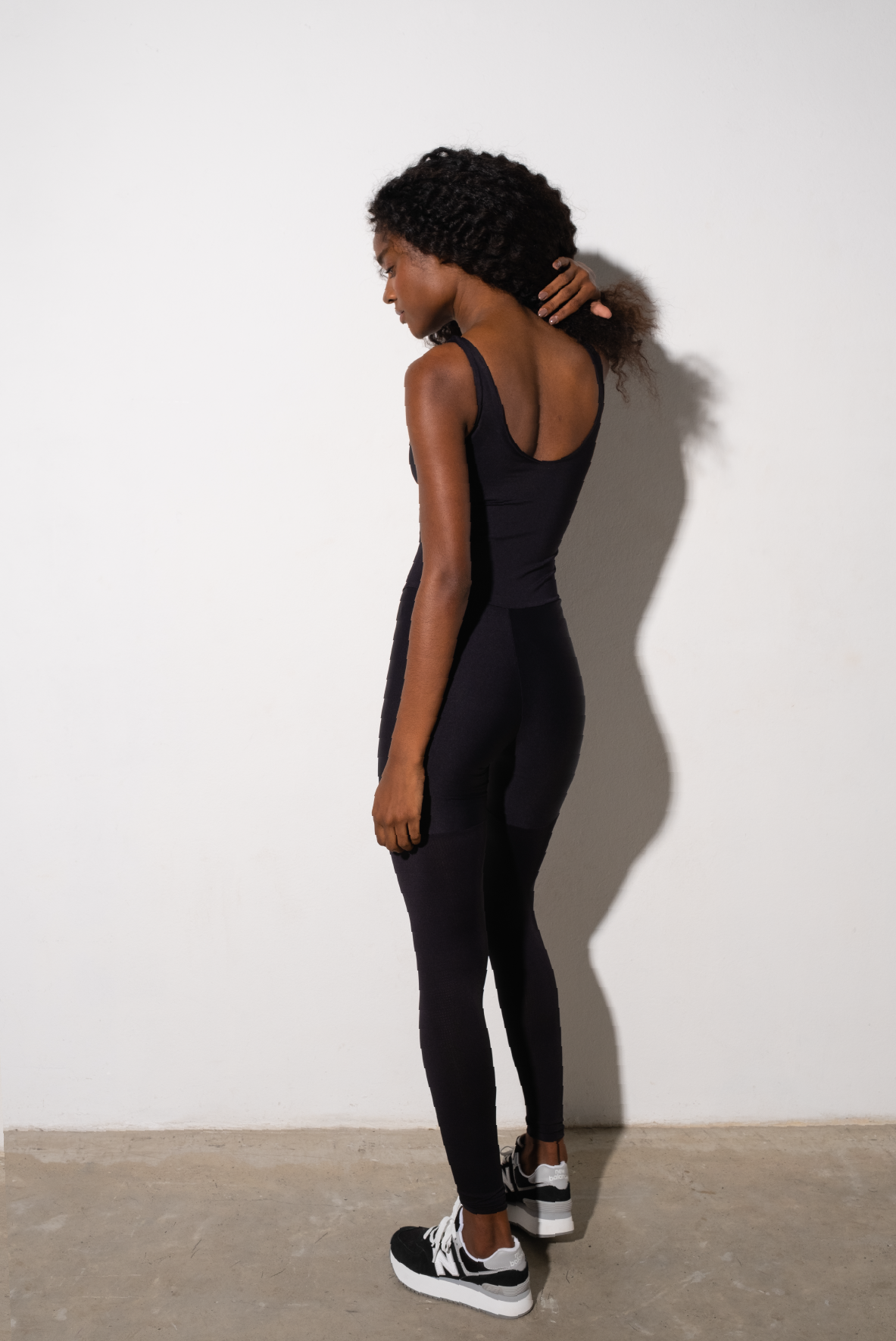 Nazzar Fit Diamond Compress Dark Coffee Jumpsuit