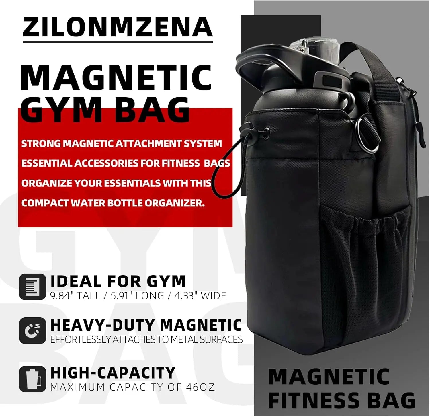 Magnetic Gym Essentials Bag